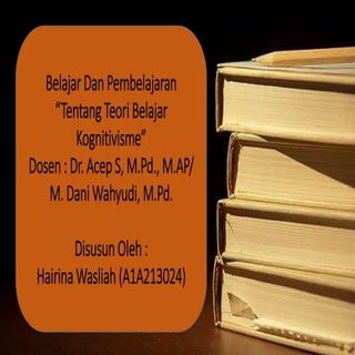Tgs individu teori belajar kognitif...