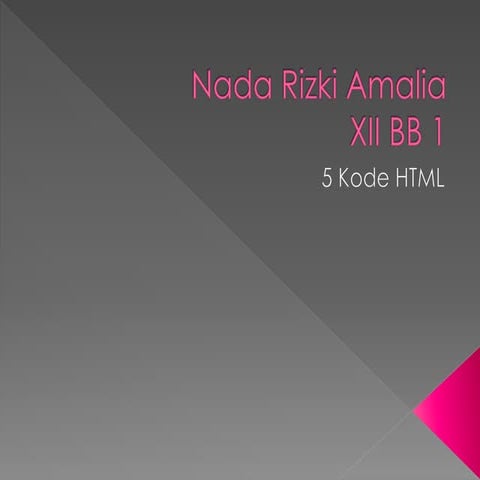 5 kode html | PPT
