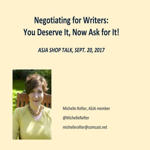 Negotiating for Writers