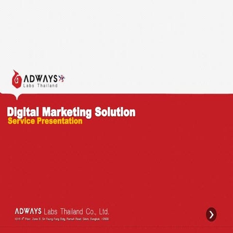 Search & Social Marketing Product Proposal - Adways Labs (Thailand) Co., Ltd.