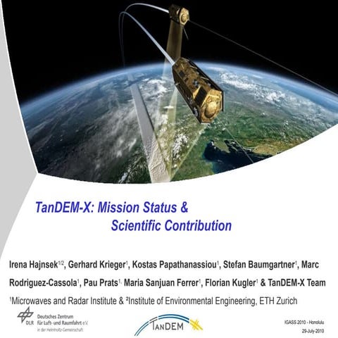 TH1.L10.1: TANDEM-X: SCIENTIFIC CONTRIBUTIONS