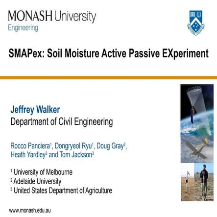 TH4.L10.2: SMAPEX: SOIL MOISTURE ACTIVE PASSIVE REMOTE SENSING EXPERIMENT FOR...