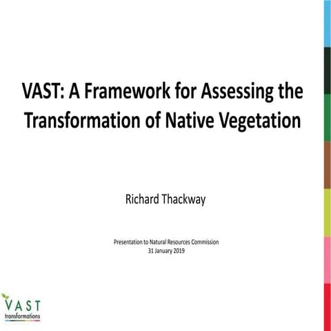 VAST: A Framework for Assessing the Transformation of Native Vegetation 