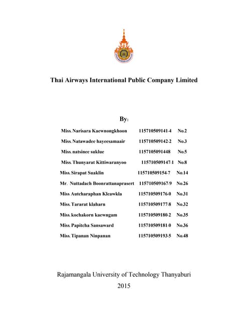 Thai airways project