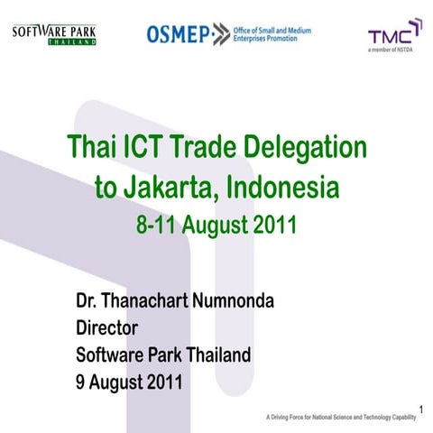 Thai ICT Trade Mission to Jakarta, Indonesia
