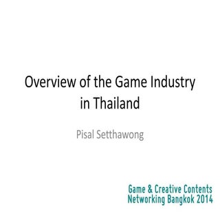 Thai Game Industry Overview