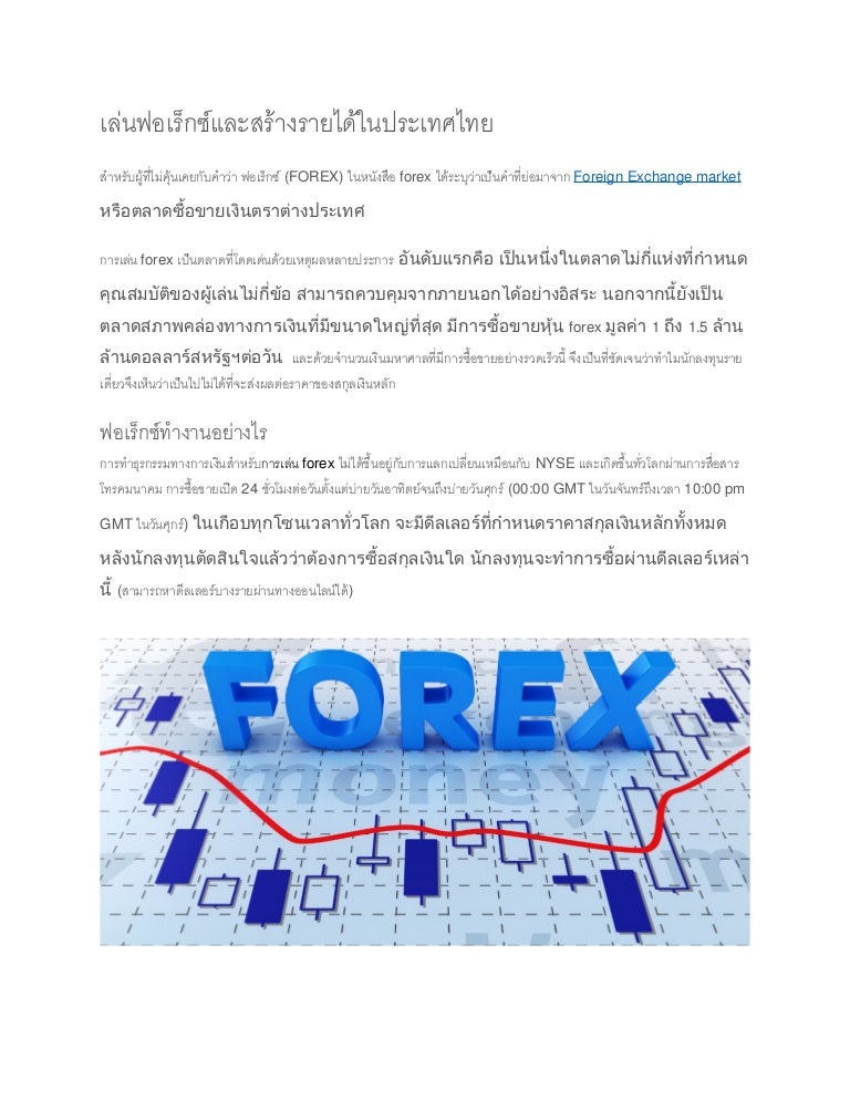 Thailand forex market open