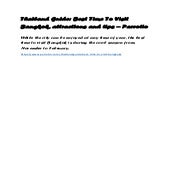 Thailand Guide Pdf