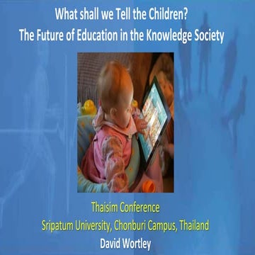 What Shall we Tell the Children ? 