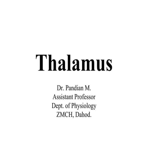 Thalamus .ppt