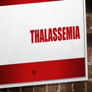 Thalassemias
