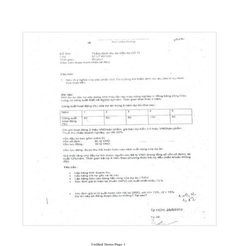 Tham dinh du an dau tu