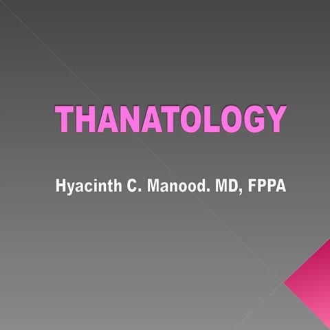 Thanatology