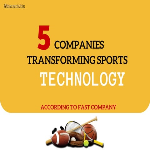 5 Companies Transforming Sports Technology 