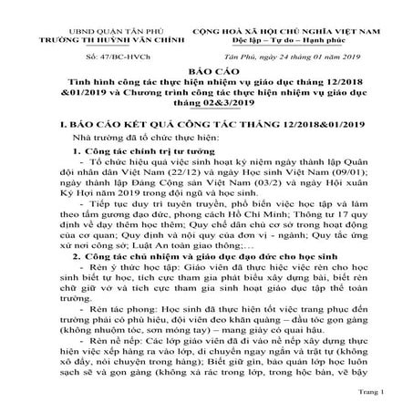 KH nhiem vu GDTH thang 02&3 2019