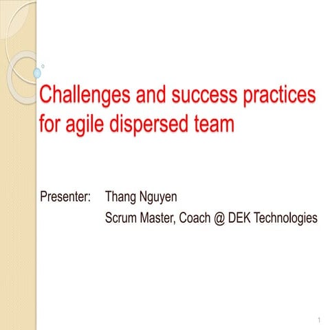 [Thang nguyen] Best practices for Agile dispered team