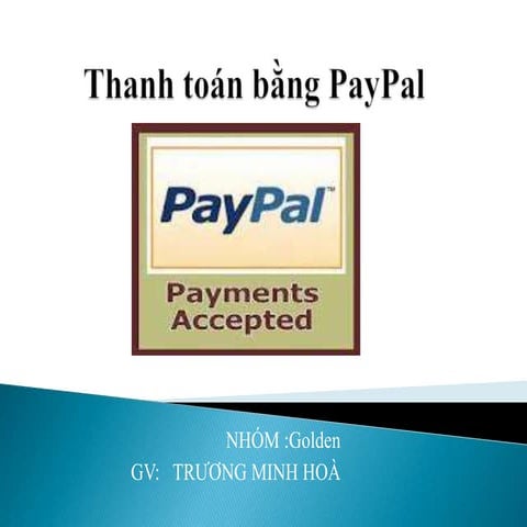 Thanh toán bằng pay pal