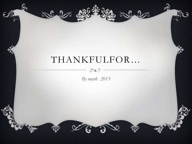 Thankful Journal- Mark