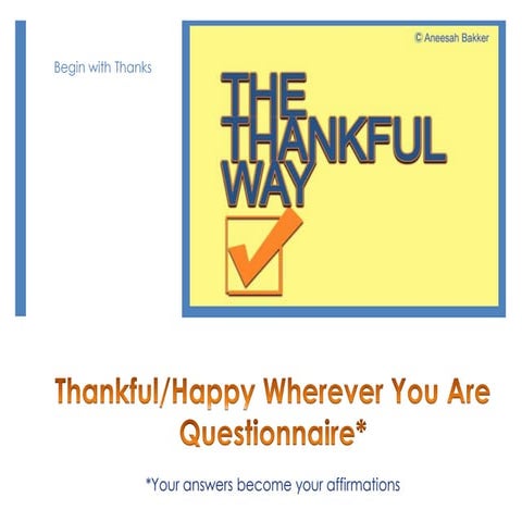 The Thankful Way 