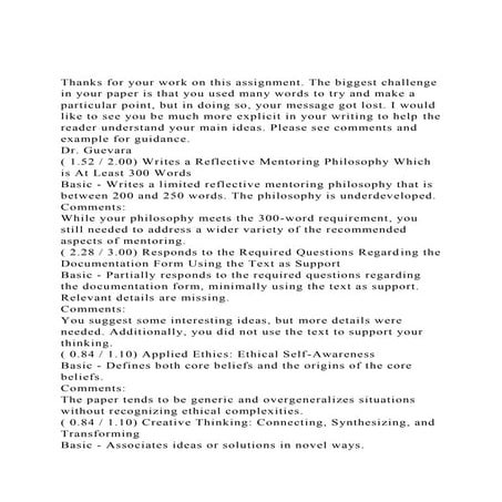 Thanks for your work on this assignment. The biggest challenge i.docx