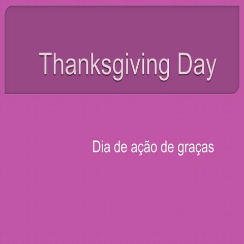 Thanksgiving day