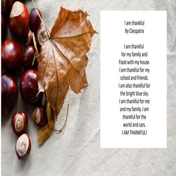 Thanksgiving poems