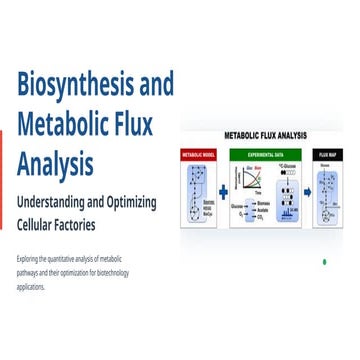 Microbial Metabolism and Pathways Engineering: Metabolic flux analysis and pa...