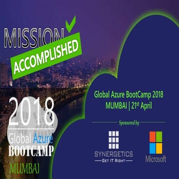 Thank you global azure boot camp 2018, mumbai