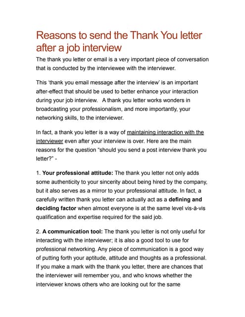 thanks you letter for job offer
