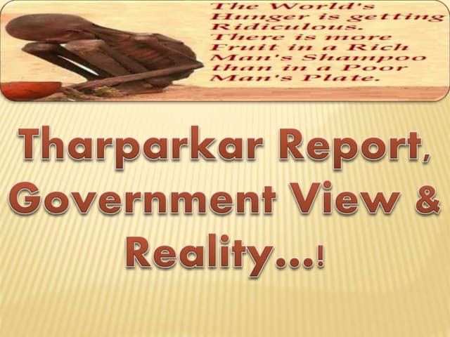 Tharparkar report.