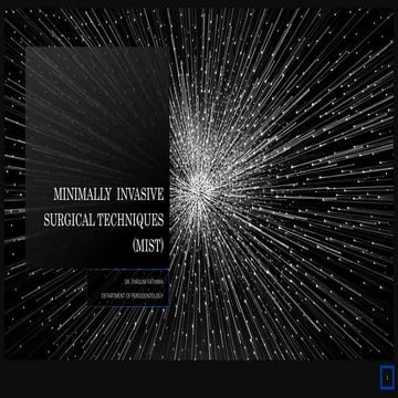 Minimally invasive periodontal surgery