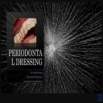 Periodontal dressing