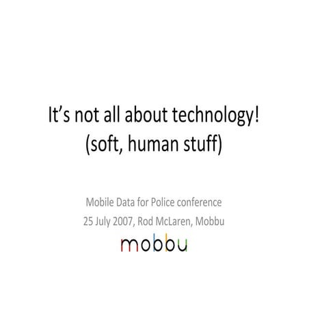 That soft, messy people factor in technology projects