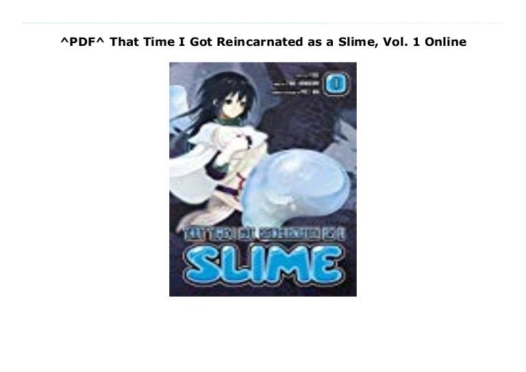 That Time I Got Reincarnated As A Slime Novel Pdf