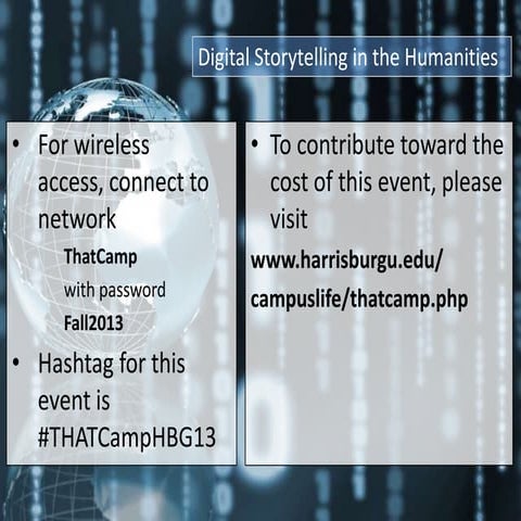 Digital Storytelling in the Humanities