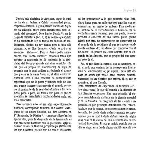 Filosofía. Lectio I.