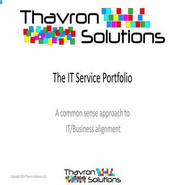 Thavron service portfolioforitfm-an_itfma_workshop_norfolk_2014_04
