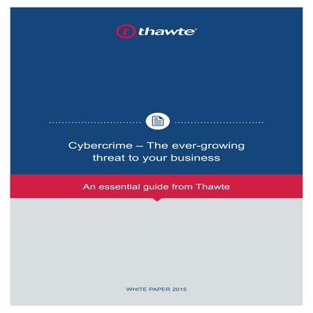 Cybercrime - An essential guide from Thawte