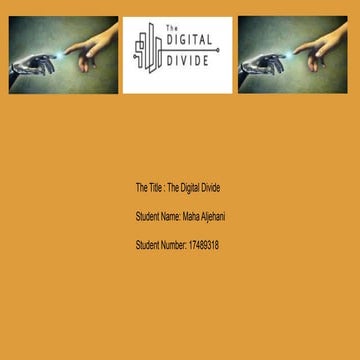 Th digital divide by Maha Aljehani