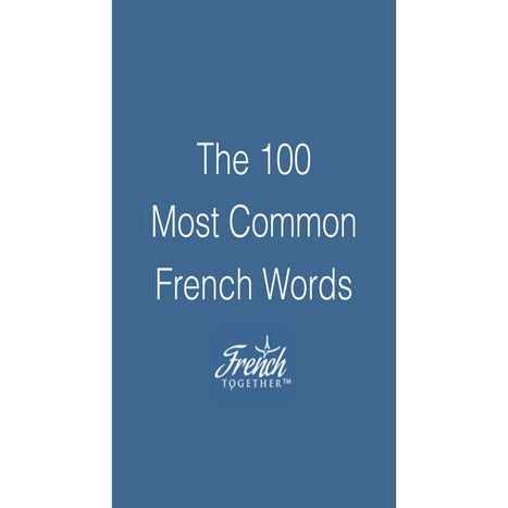 The 100-most-common-french-words-book