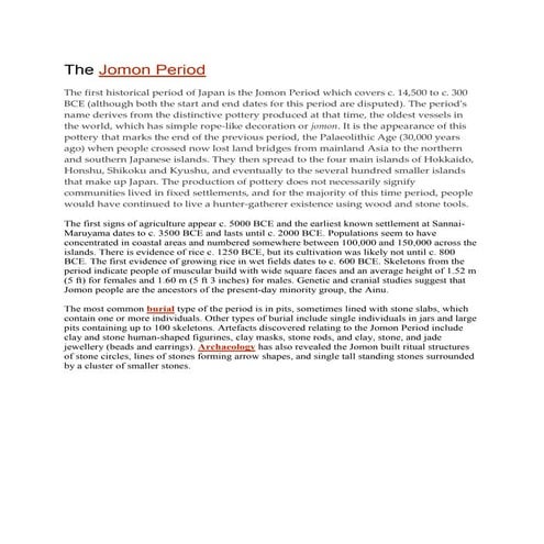 Jomon | PPTX