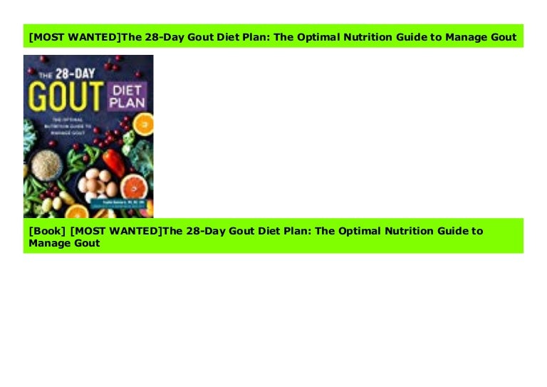 newestthe 28 day gout diet plan the optimal nutrition guide to man