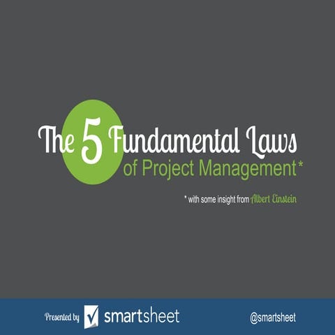The 5 Fundamental Laws of Project Management