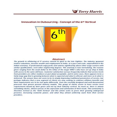 The 6th Vertical | Torry Harris Whitepaper