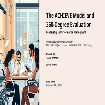 The ACHIEVE Model and 360-Degree Evaluation for Leadership Excellence ...