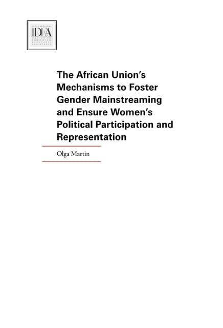 The african-union-s-mechanisms-to-foster-gender-mainstreaming-and-ensure-women-s-political-participation-and-representation-pdf