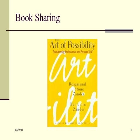 The Art of Possibilities by Ben Zander