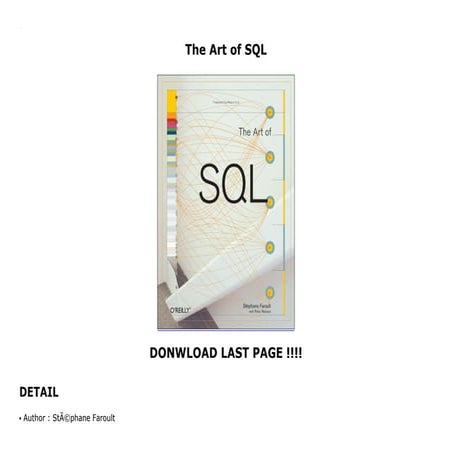 The Art of SQL | PPT