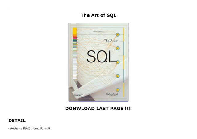 The Art of SQL | PPT