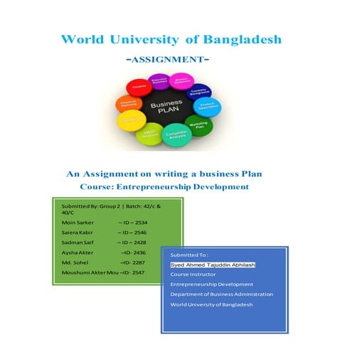 Business Plan: Photography Business 